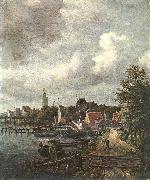 RUISDAEL, Jacob Isaackszon van View of Amsterdam  dh Norge oil painting reproduction
